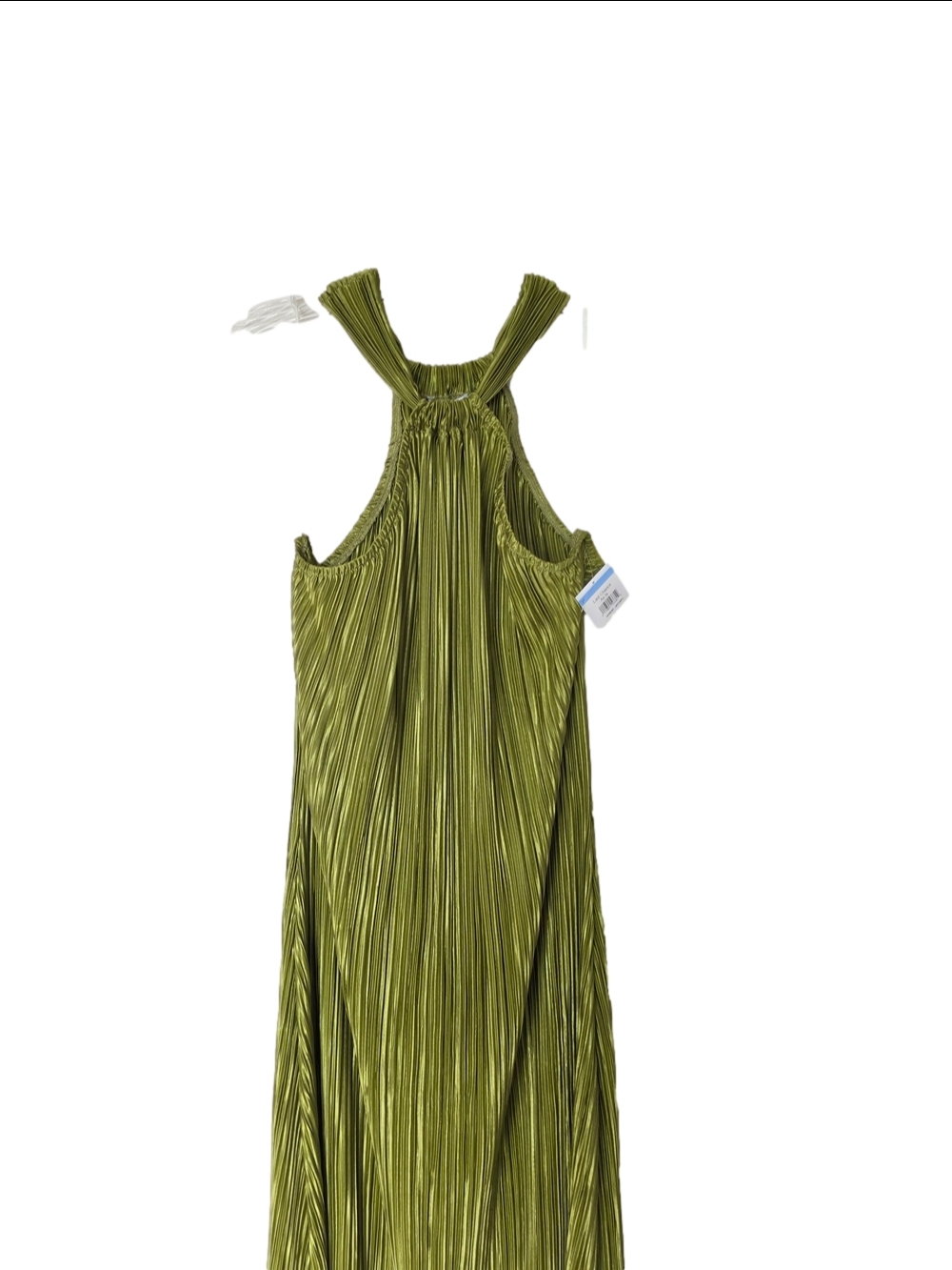Petal & Pup Olive Halter Pleated Midi Dress - Picture 6 of 9